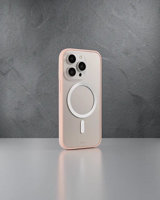 Apple İphone 14 Pro Max Kılıf Grand Magneticsafe Kapak - Pembe