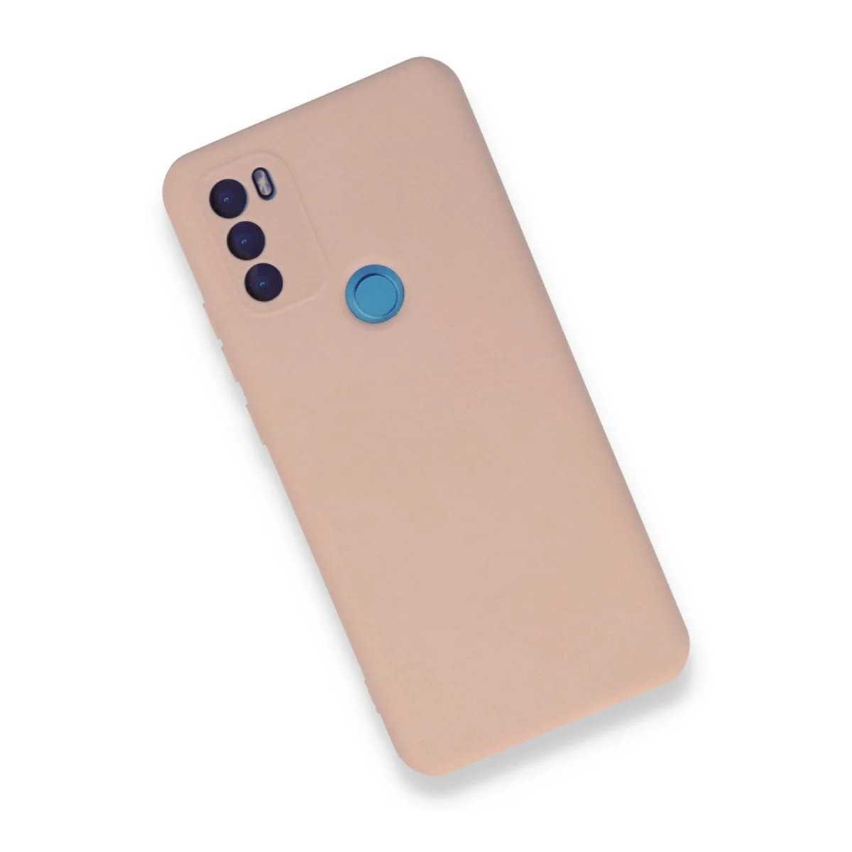 General Mobile Gm 21 Plus Kılıf Nano İçi Kadife Silikon - Pudra görsel 3