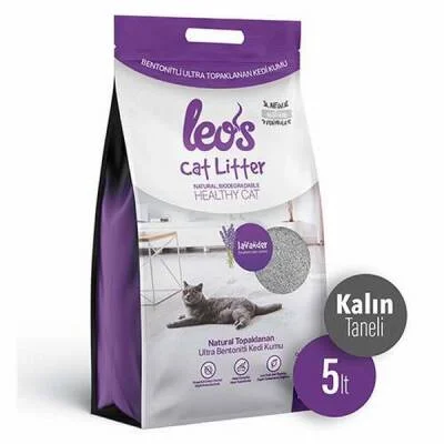 Cat Litter Lavanta Kokulu Kalın Taneli Kedi Kumu 5 Lt