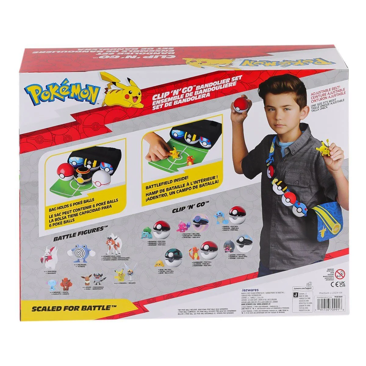 POK PKW3649 Pokemon Clip N Go Bandolier Büyük Set görsel 5