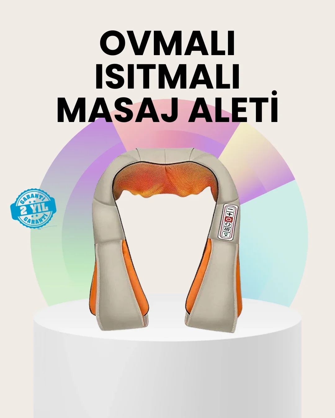 Isıtmalı Ovmalı Masaj Aleti Kas Gevşetici ve Kan Dolaşımı Düzenleyici