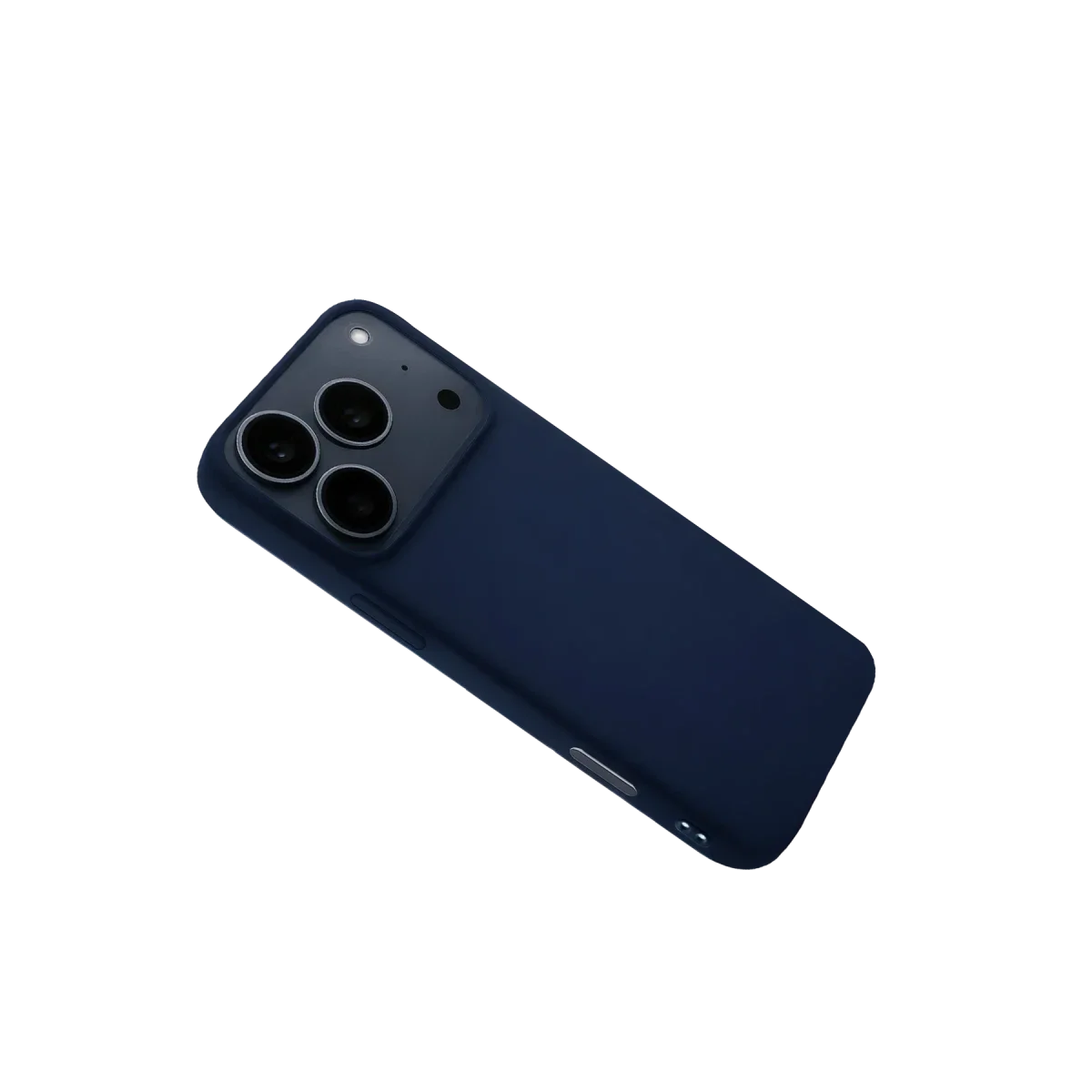 Apple iPhone 17 Pro Max Nano içi Kadife Silikon - Lacivert görsel 4