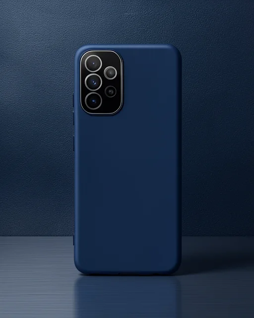 Samsung Galaxy A53 5g Kılıf Lansman Glass Kapak - Lacivert