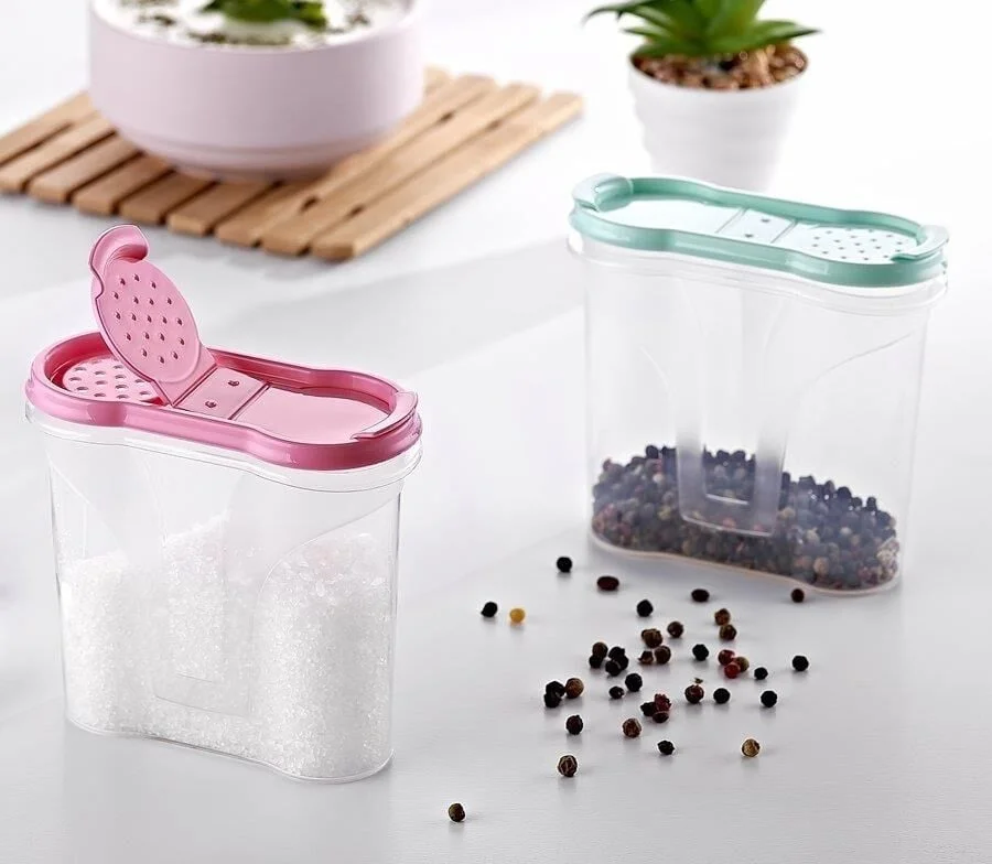 Plastik Kapaklı Majör Baharatlık Baharat Saklama Kutusu Kabı (adet fiyatıdır) görsel 2