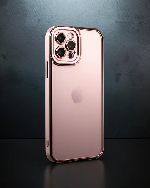 Apple İphone 12 Pro Max Kılıf Liva Lens Silikon - Rose