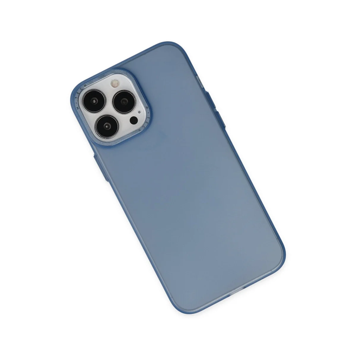 Apple İphone 14 Pro Kılıf Modos Metal Kapak - Lacivert görsel 5