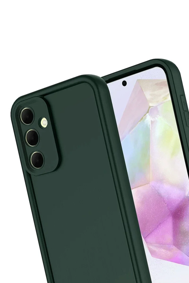 Samsung Galaxy A17 5G Viera Silikon - Koyu Yeşil görsel 3