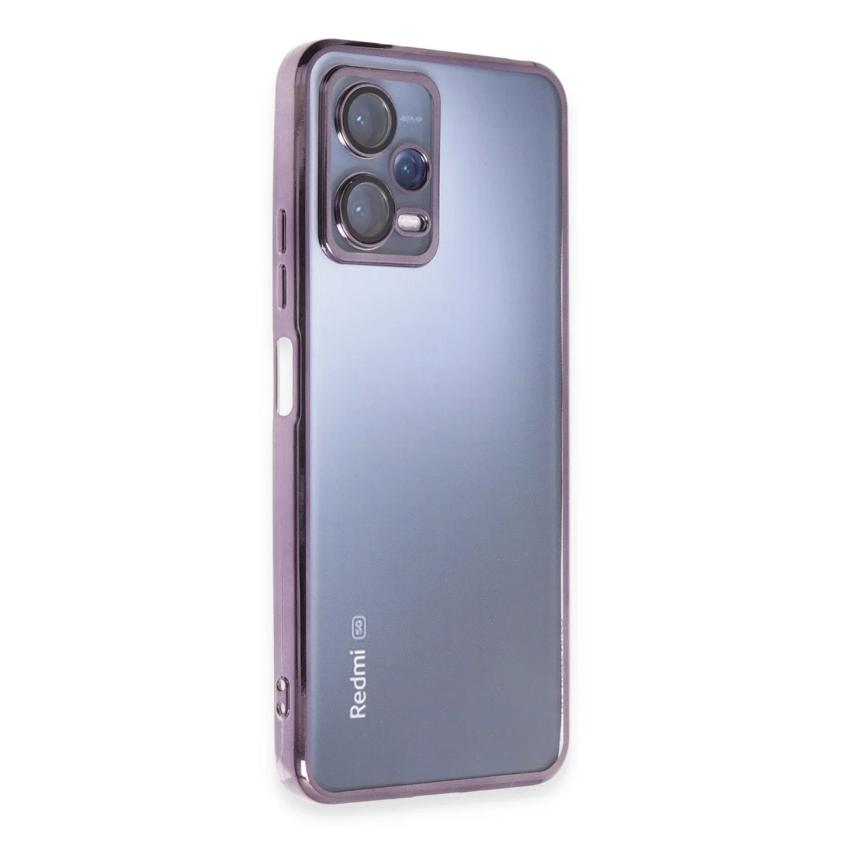 Xiaomi Redmi Note 12 5g Kılıf Razer Lensli Silikon - Mor görsel 2