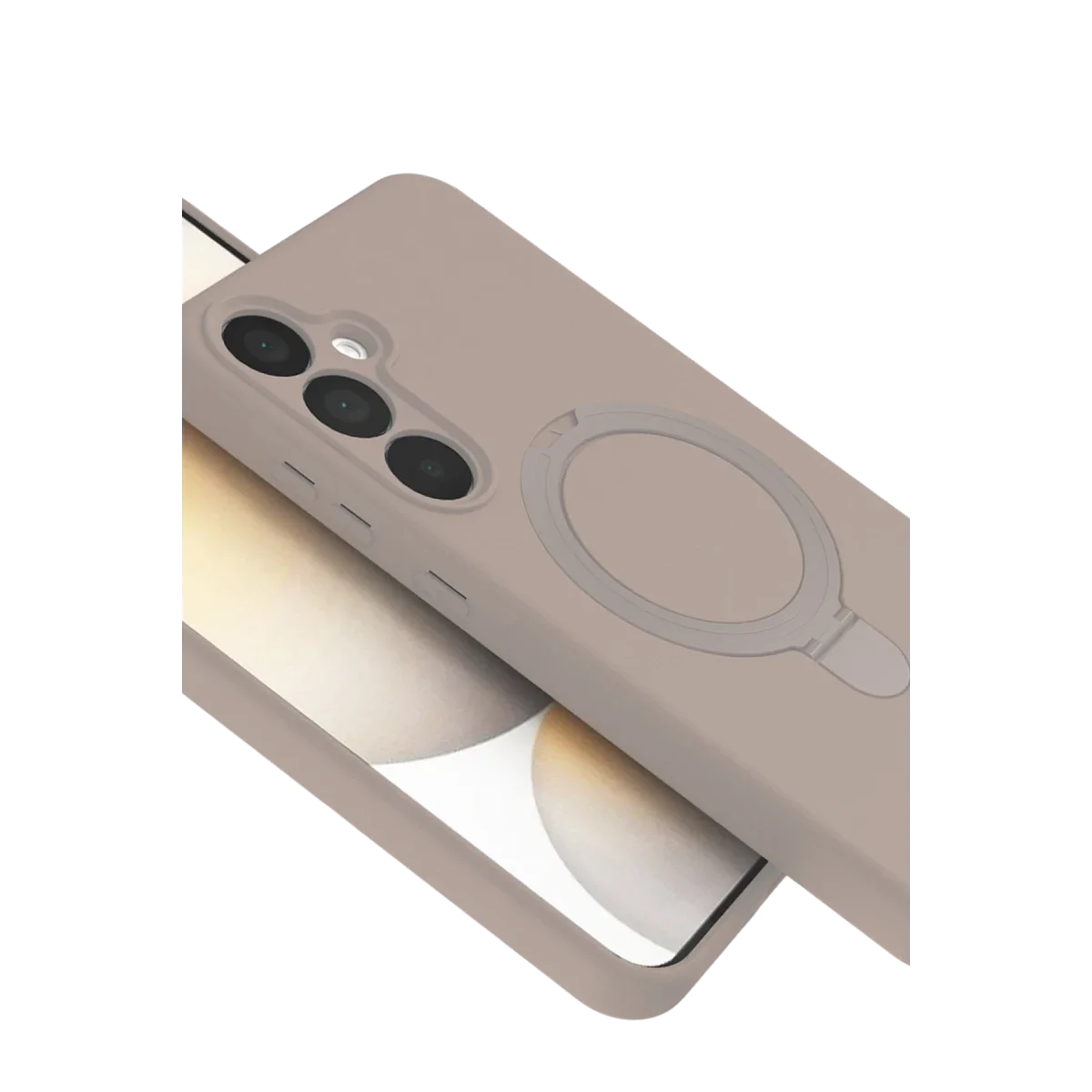 Samsung Galaxy A35 5G Regal Magsafe Standlı Kapak - Çöl Titanyum görsel 5