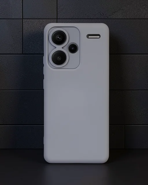 Xiaomi Redmi Note 13 Pro Plus Kılıf Nano İçi Kadife Silikon - Gri