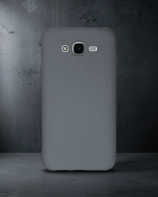 Samsung Galaxy J7 Kılıf Nano İçi Kadife Silikon - Gri