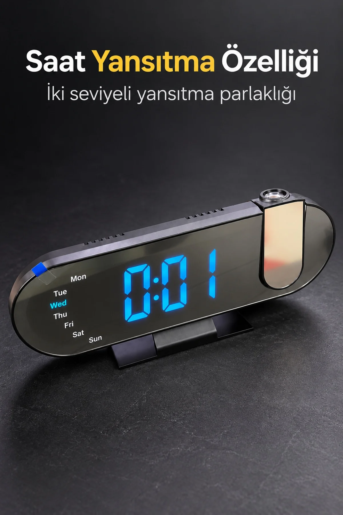 Dijital Çalar Saat Ayarlanabilir Alarm Erteleme Süresi ile görsel 4