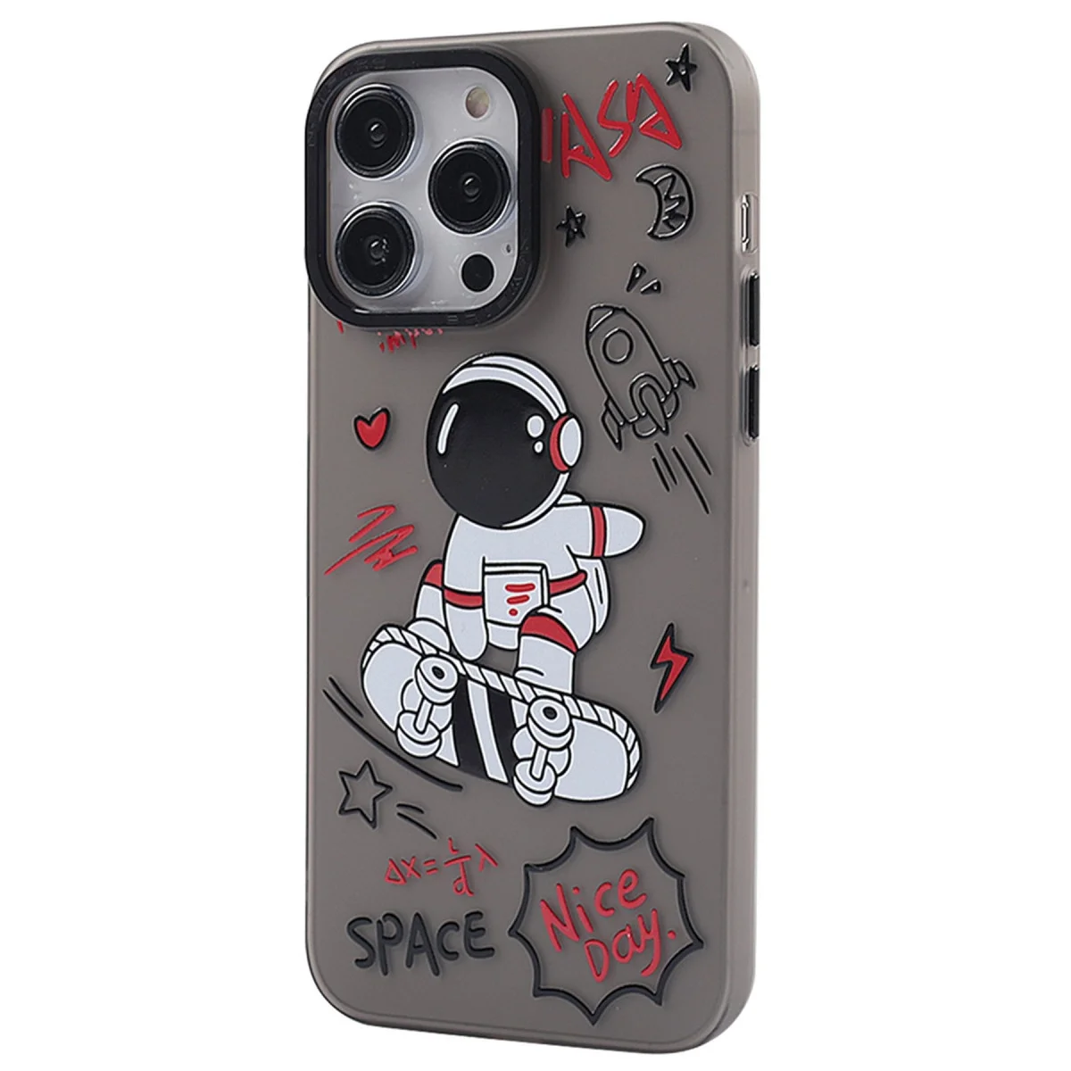 Apple İphone 14 Pro Max Kılıf Prada Desenli Kapak - Prada Siyah - 1 görsel 2