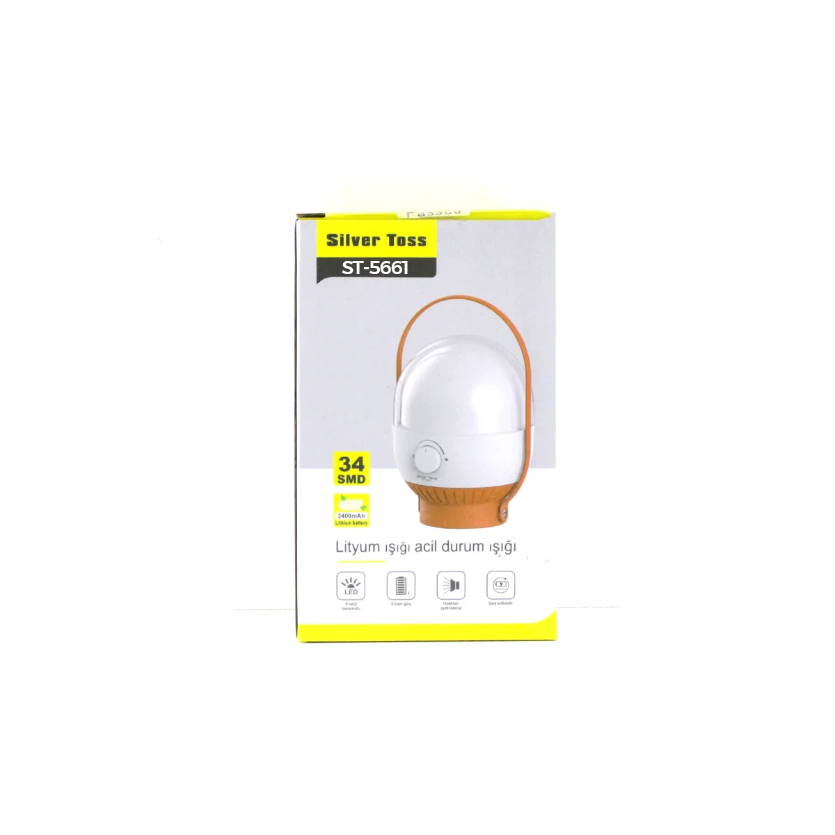 34 LED USB Şarjlı Kamp Lambası - Ayarlanabilir Işık, 2400mAh görsel 4