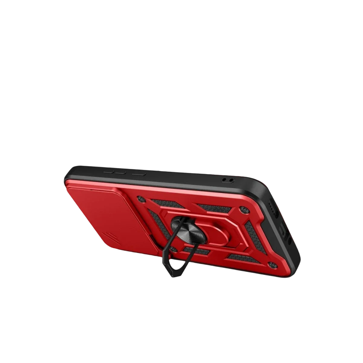 Xiaomi Mi 15T Pro Pars Lens Yüzüklü Silikon - Kırmızı görsel 2