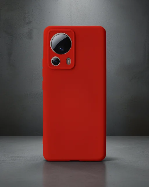 Xiaomi Mi 13 Lite Kılıf Nano İçi Kadife Silikon - Kırmızı