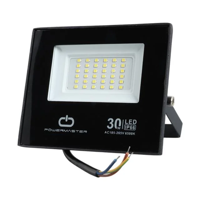 PM-22585 30 Watt - 220 Volt 6500K IP66 150* Işık Açısı Siyah Slim Kasa Led Projektör görsel 5