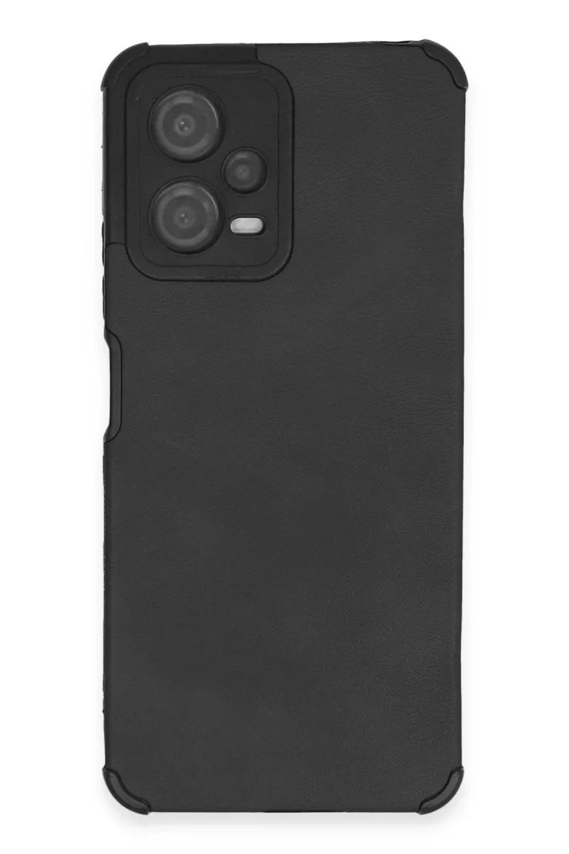 Xiao Red Note 12 5G Kılıf Loop Deri Silikon - Siyah
