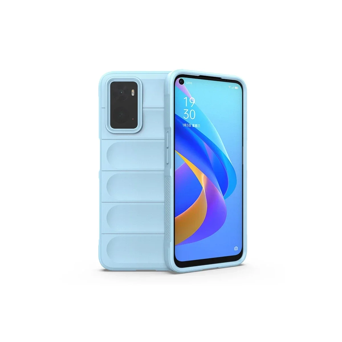Realme 9i 4G Kılıf Optimum Silikon - Sky Blue