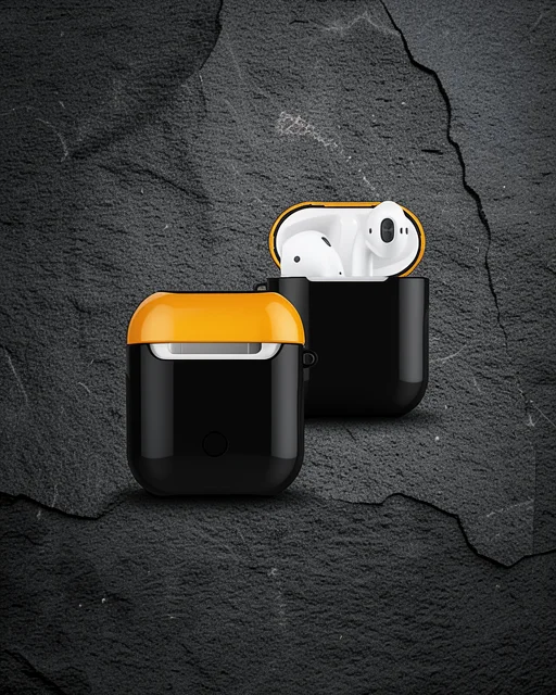 Apple Airpods 2 (2.nesil) 3in1 Kılıf - Siyah-sarı