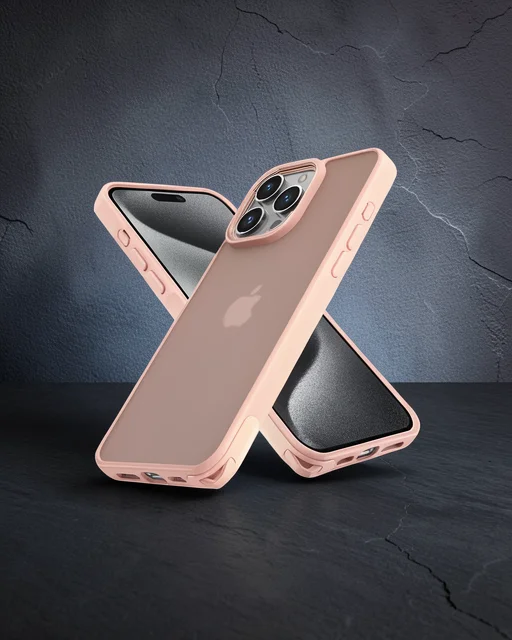 Apple İphone 13 Pro Max Kılıf Elegant Kapak - Pudra