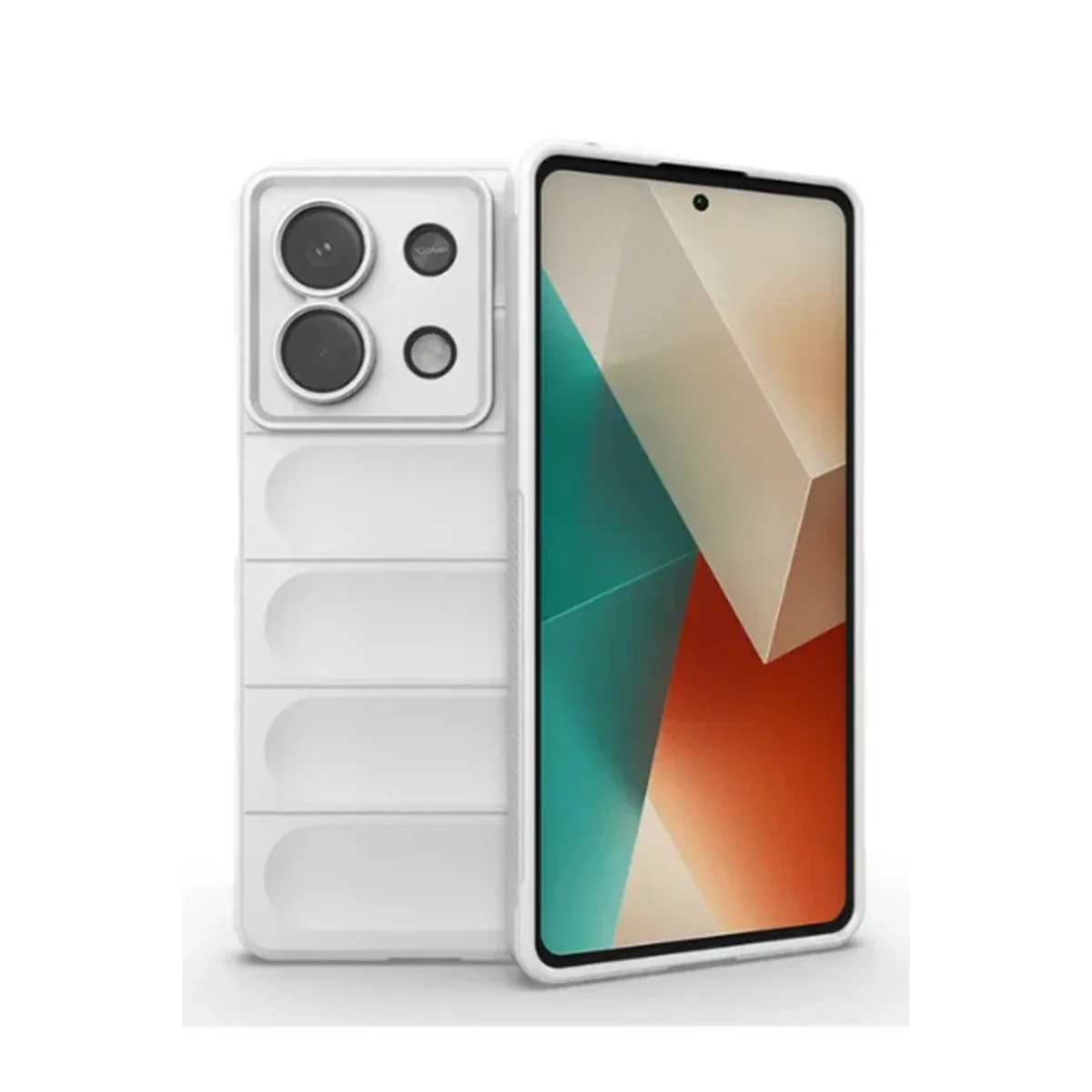 Xiaomi Poco X6 Kılıf Optimum Silikon - Krem