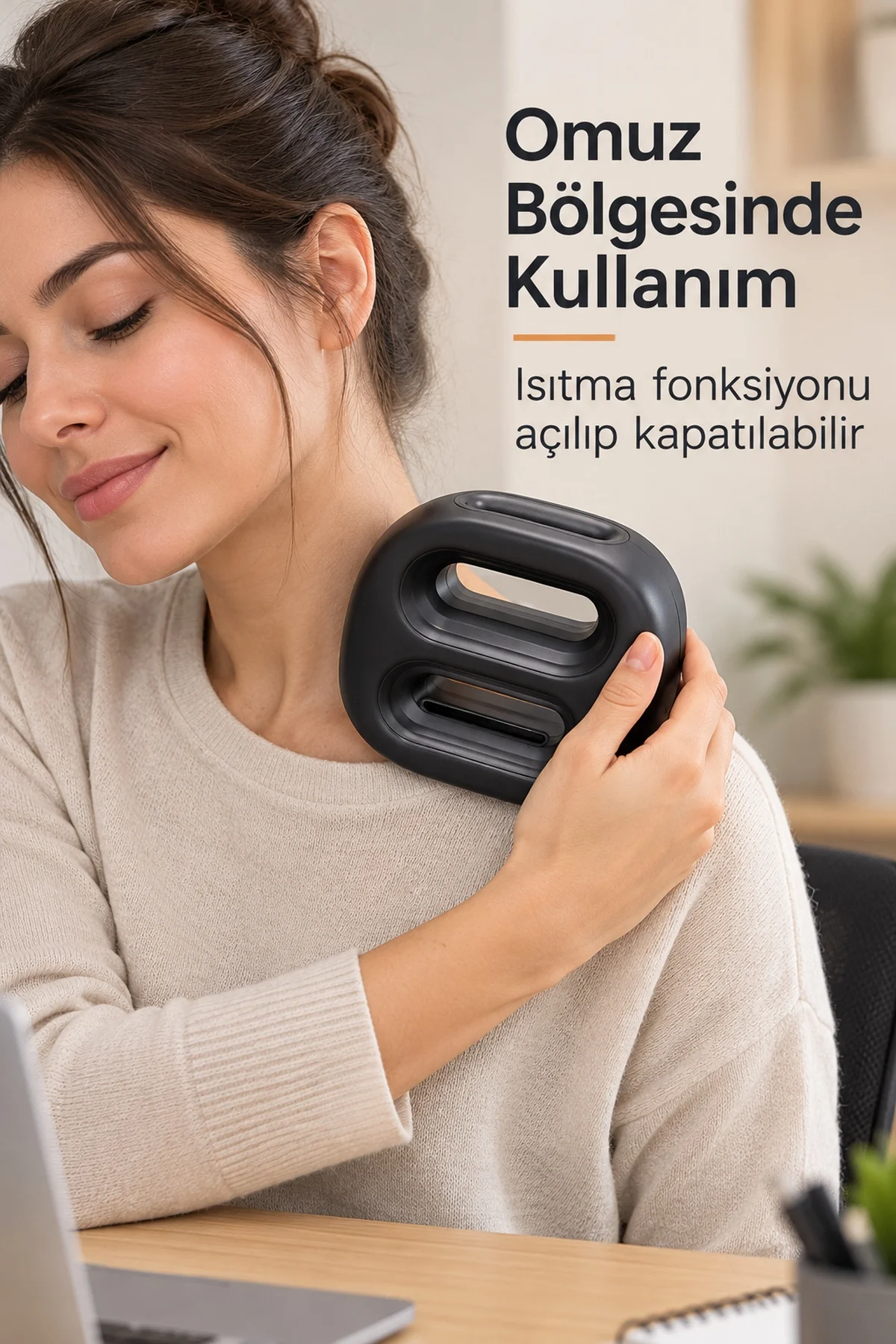 Sabit Frekans ve Otomatik Modlu Isıtmalı Masaj Aleti görsel 4