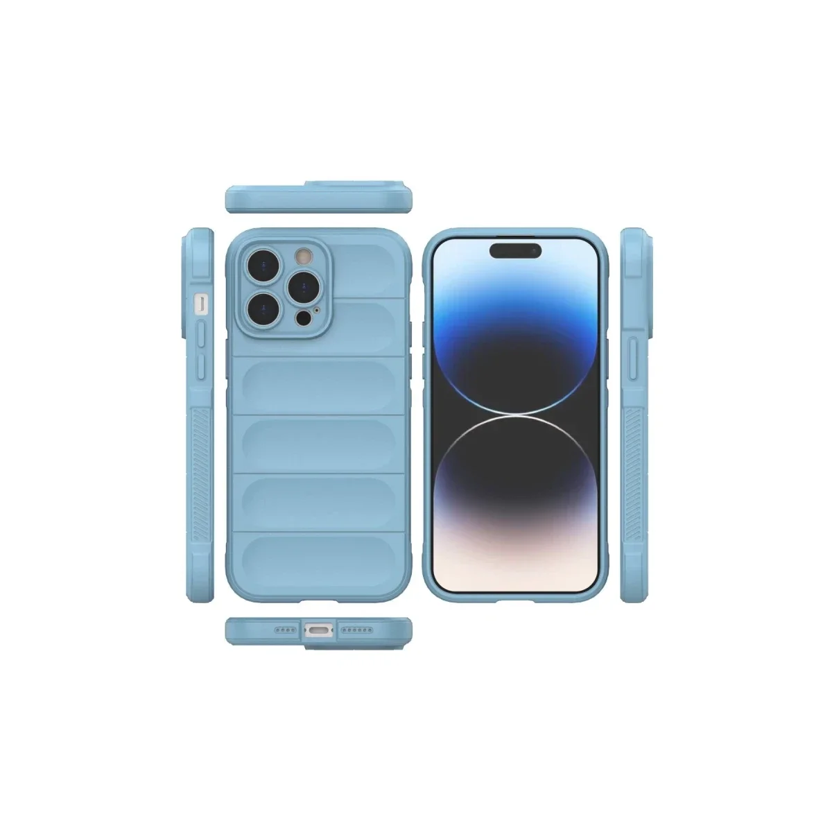 Apple iPhone 15 Pro Kılıf Optimum Silikon - Sky Blue görsel 2