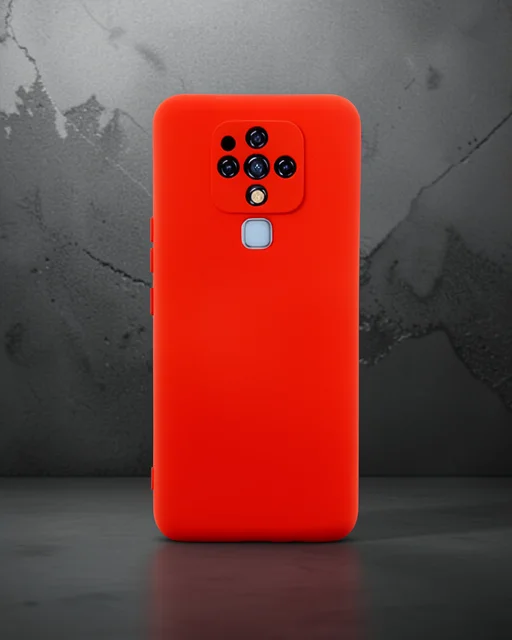 Tecno Camon 16 Kılıf Nano İçi Kadife Silikon - Kırmızı