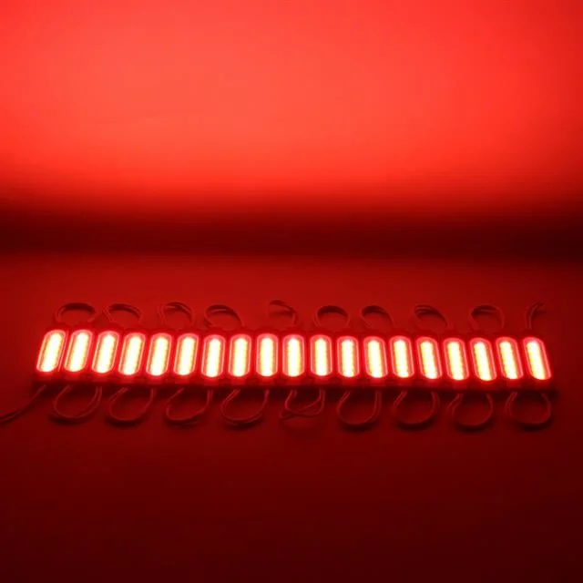 12 Volt 2 Watt Kırmızı Modül Led (68x16 Mm) görsel 2