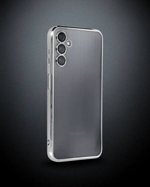 Samsung Galaxy A14 4g Kılıf Razer Lensli Silikon - Gümüş