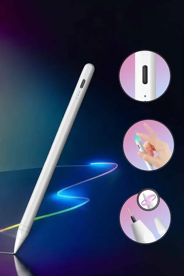Tablet Kale Stylus Pen Dokunmatik Kalem Android Ve İOS Uyumlu Şarjlı görsel 5