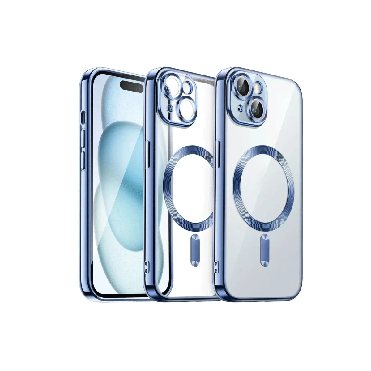 Apple iPhone 15 Kılıf Kross Magneticsafe Kapak - Sierra Blue