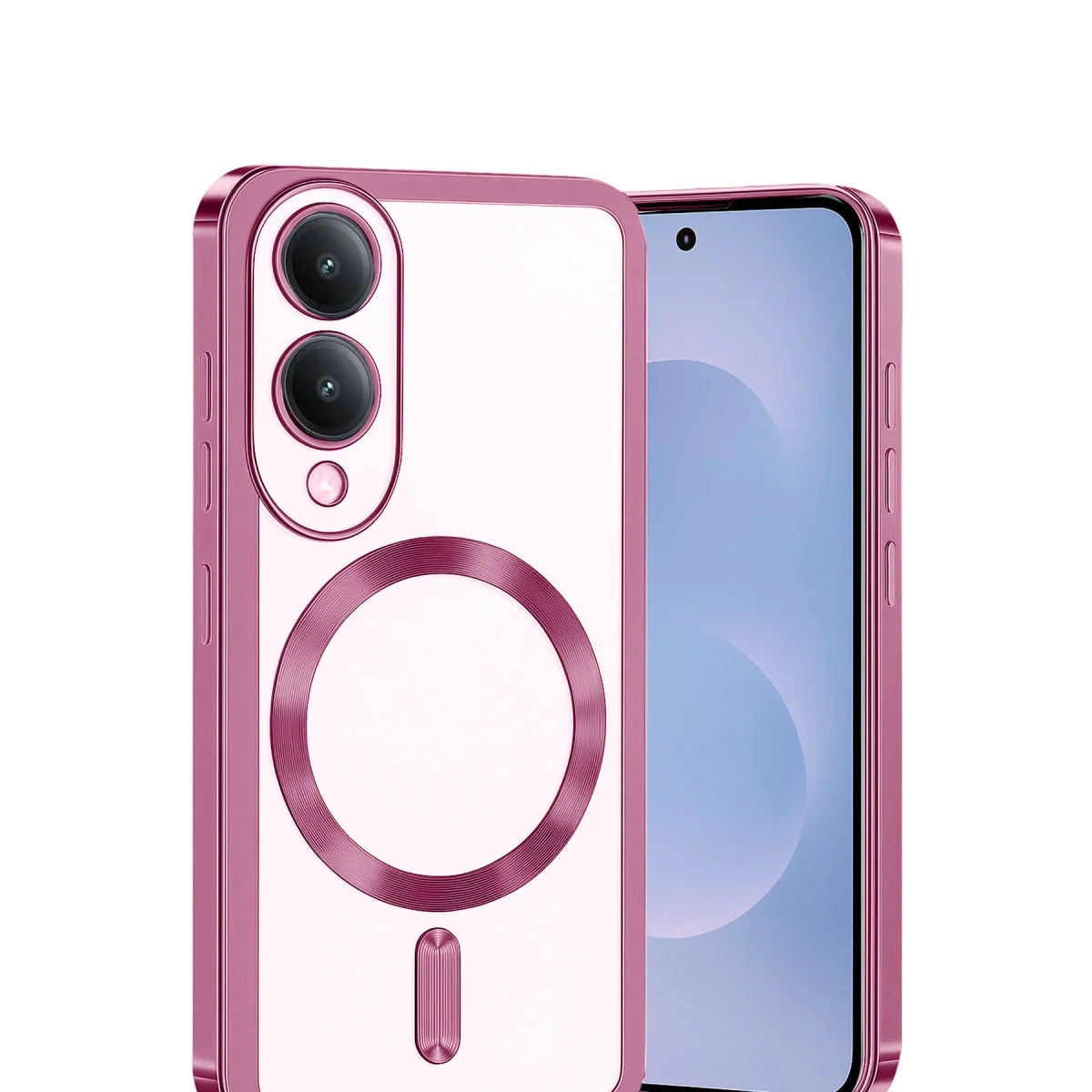 Samsung Galaxy S25 Edge Kross Magneticsafe Kapak - Rose görsel 2