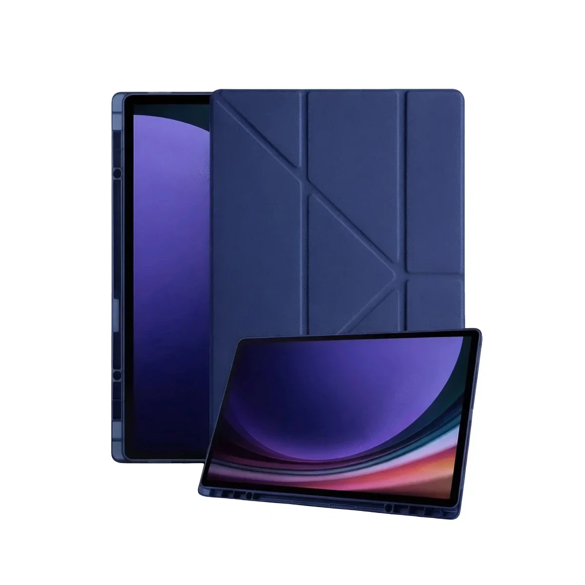 Samsung Galaxy Tab A11 Plus Kalemlikli Mars Tablet Kılıfı - Lacivert