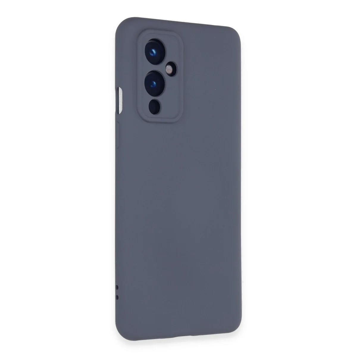 One Plus 9 Kılıf Nano İçi Kadife Silikon - Gri görsel 2
