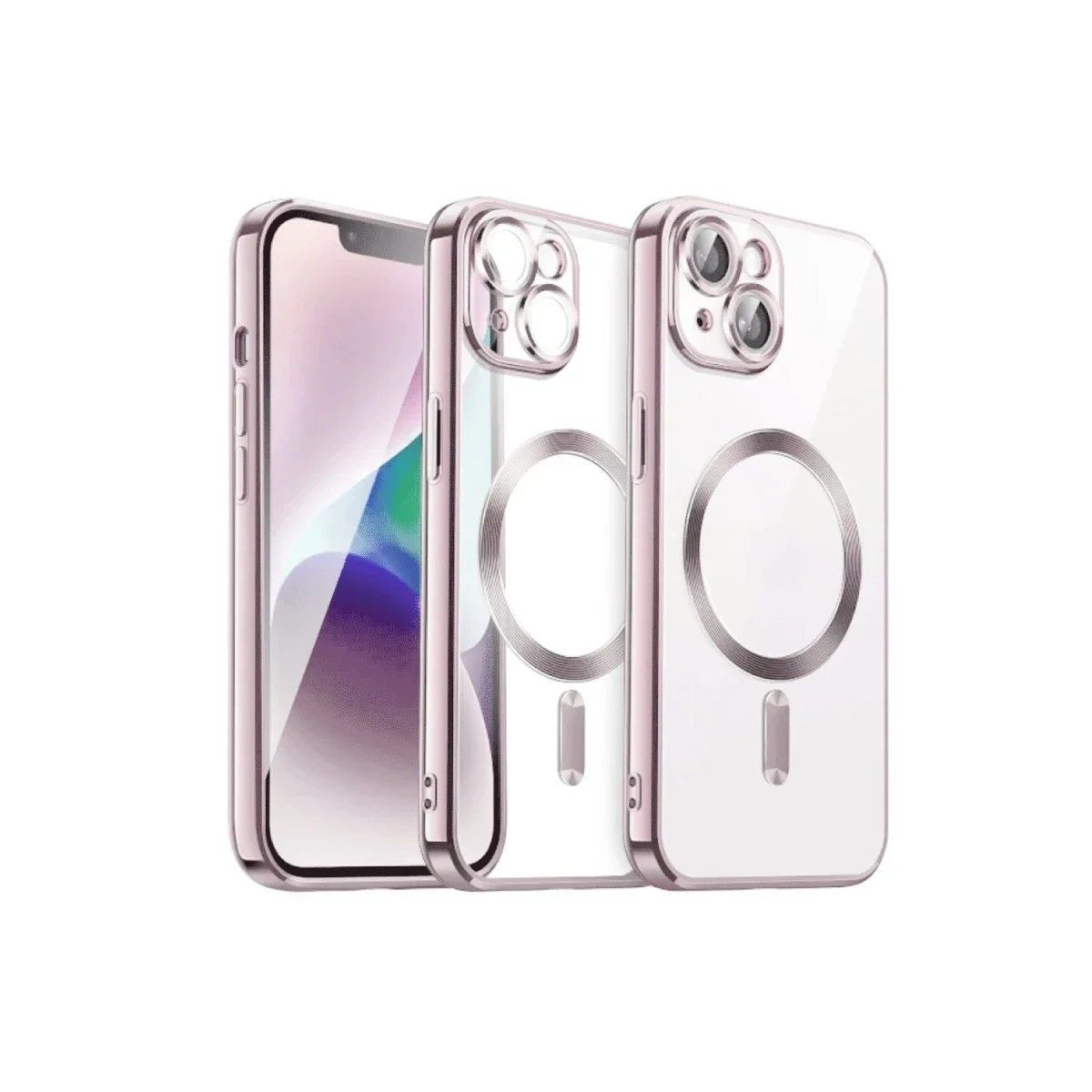 Apple iPhone 15 Kılıf Kross Magneticsafe Kapak - Rose