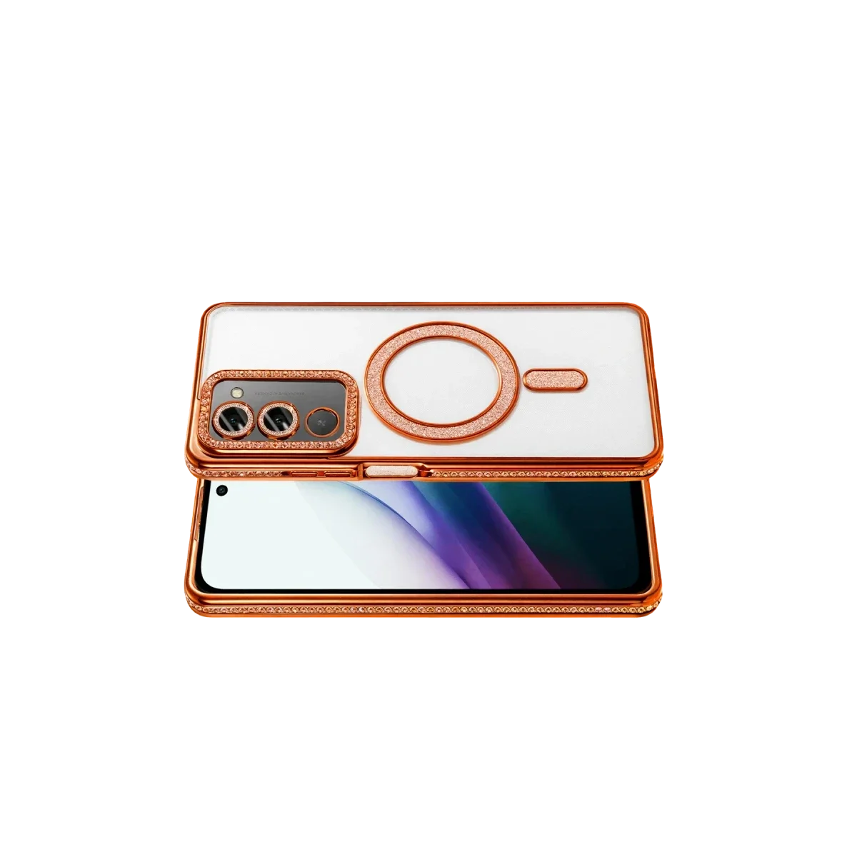 Xiaomi Redmi 15 4G Joke Simli Magneticsafe Kılıf - Turuncu görsel 3