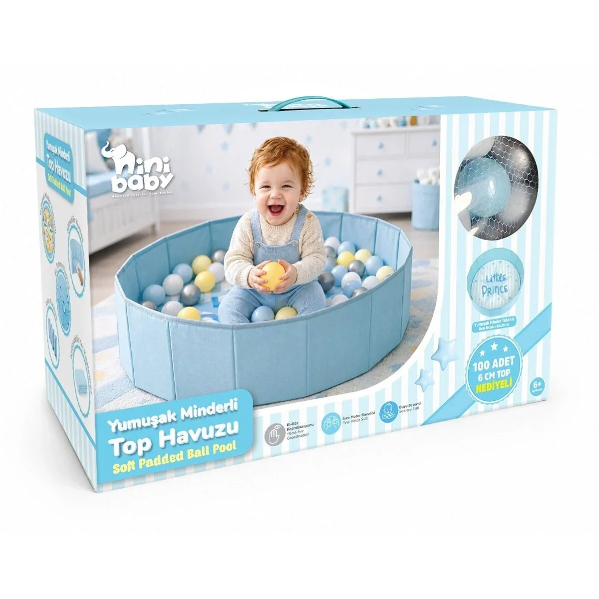 ER-704 Yumuşak nderli Top Havuzu-mavi