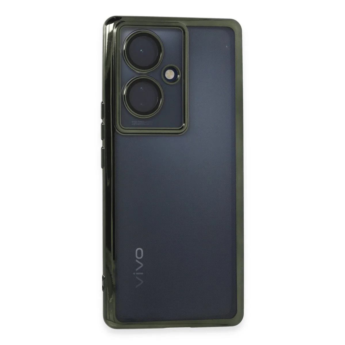 Vivo V29 Lite Kılıf Razer Lensli Silikon - Yeşil