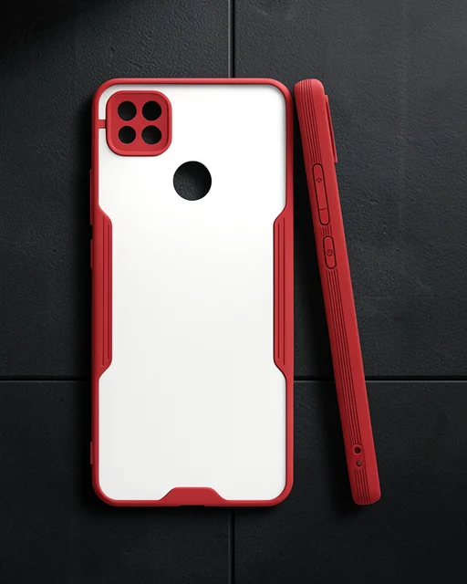 Xiaomi Redmi 9c Kılıf Platin Silikon - Kırmızı