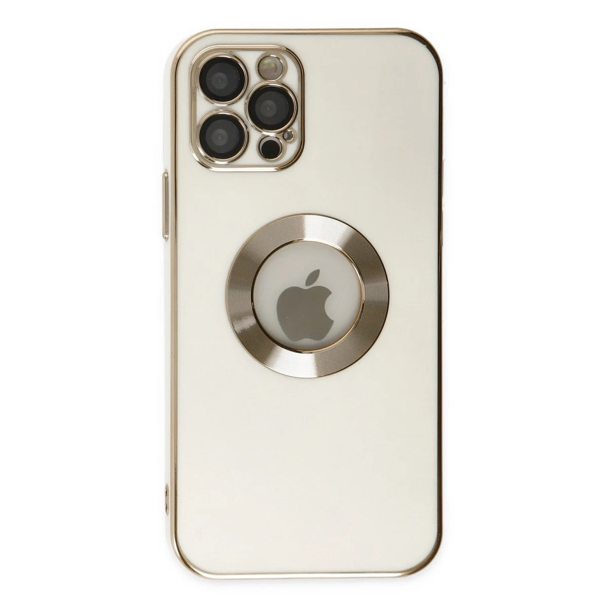 Apple İphone 12 Pro Max Kılıf Store Silikon - Beyaz görsel 2