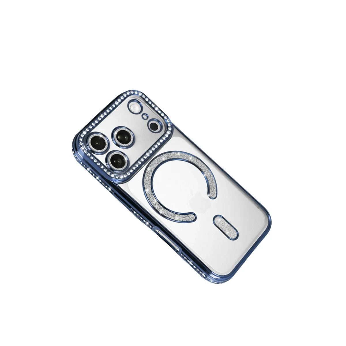 Apple İphone 17 Pro Joke Simli Magneticsafe Kılıf - Mavi görsel 3