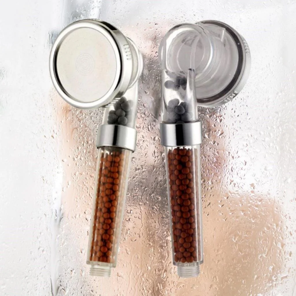 %50 Su Tasarruflu ve Arıtmalı Doğal Taşlı Banyo El Duş Başlığı görsel 5
