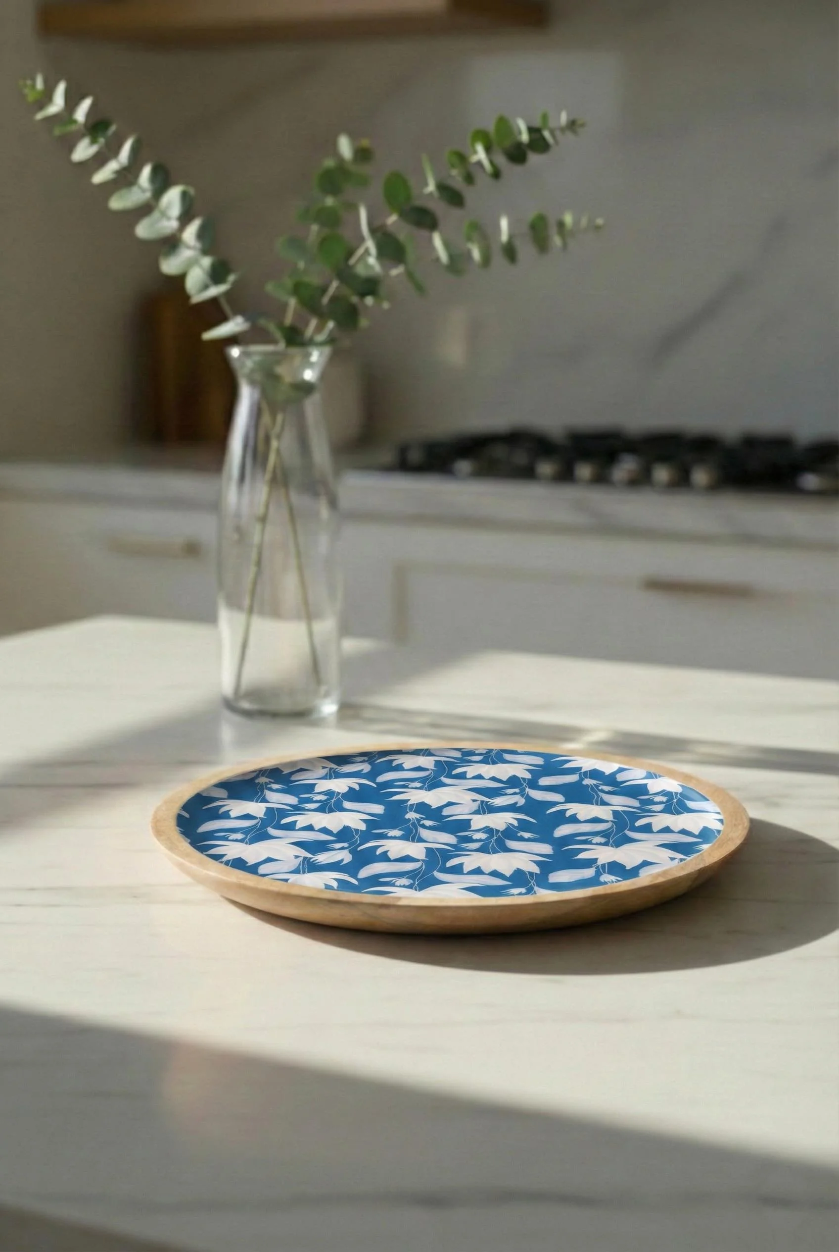 Mango Agacı Servis Tabağı & Sunum Tabağı 25 Cm Desenli görsel 2