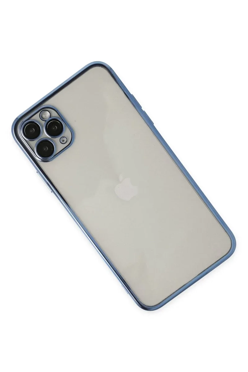 Apple iPhone 11 Pro Kılıf Razer Lensli Silikon - Açık Mavi görsel 3