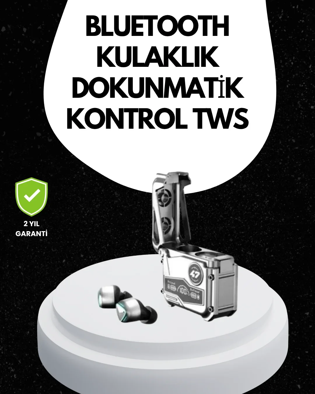 Suya Dayanıklı Kulak İçi Kablosuz Kulaklık – Ergonok Tasarım ve Yüksek Pil Performansı