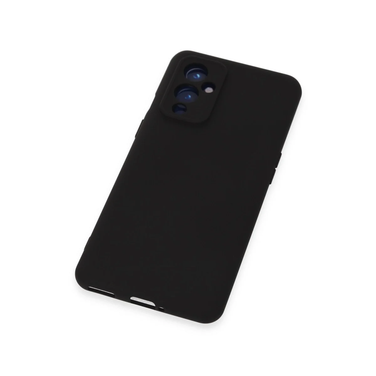 One Plus 9 Kılıf Nano İçi Kadife Silikon - Siyah görsel 4