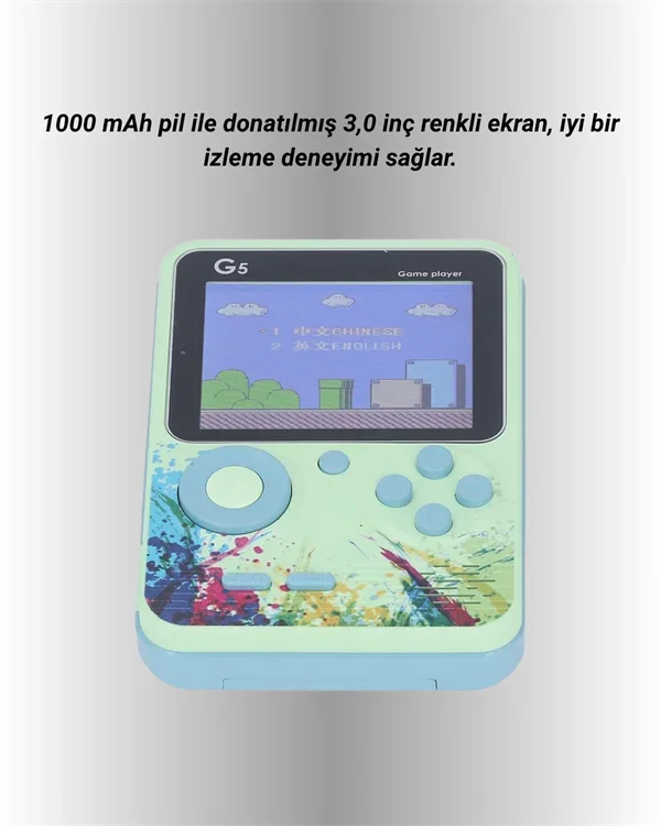 TV Bağlantılı 500 Oyunlu ni Gameboy Konsol görsel 3