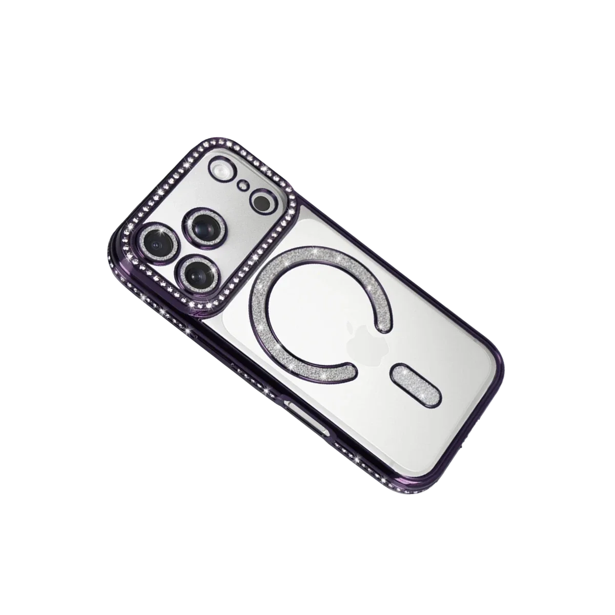 Apple iPhone 17 Pro Max Joke Simli Magneticsafe Kılıf - Derin Mor görsel 3
